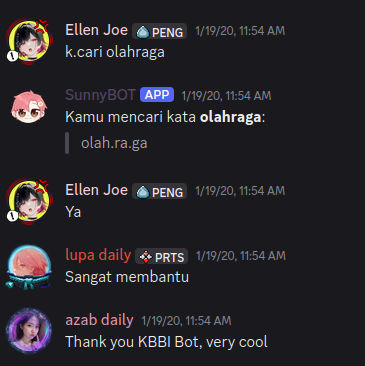 Versi pertama kbbi.js